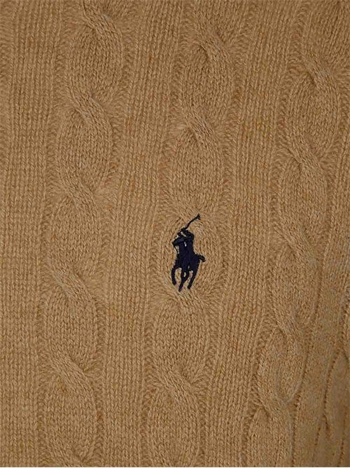 Maglione a trecce misto cashmere Brown POLO RALPH LAUREN | 710876762009